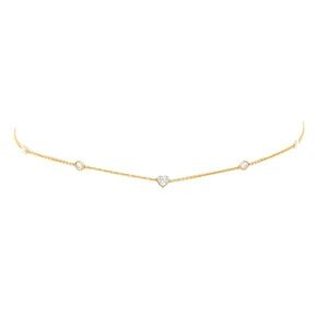 Logan Hollowell Diamond Heart of Light Choker with Heart Center